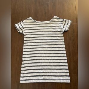 Hi-Line Boat Neck Stripe T